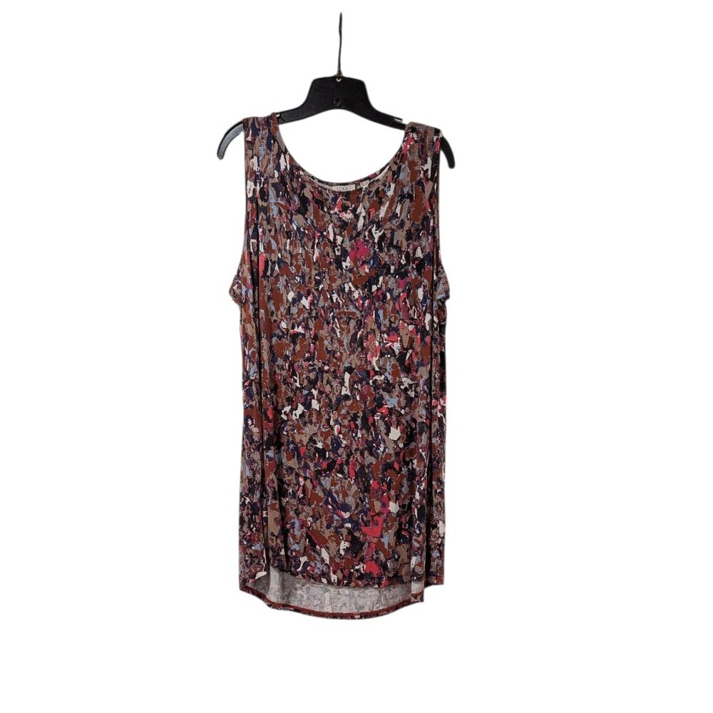 LOGO By Lori Goldstein Plus Size Multicolored Soft Tank Top Sz 2X